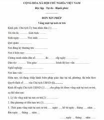 Giấy Xác Nhận Vắng Mặt Tại địa Phương
