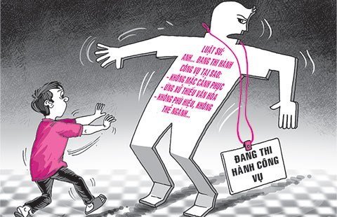 đe doạ người thi hành công vụ