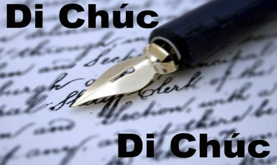 Di Chúc Bằng Văn Bản Gồm Mấy Loại