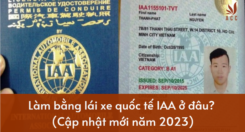 Làm bằng lái xe quốc tế IAA ở đâu? (Cập nhật mới năm 2023)