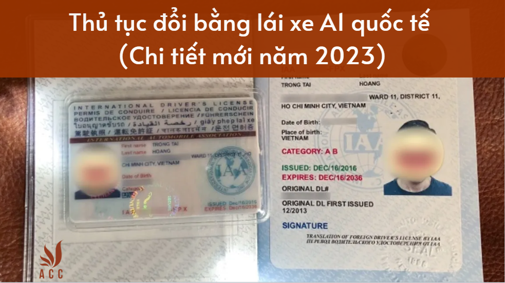 Thủ tục đổi bằng lái xe A1 quốc tế (Chi tiết mới năm 2023)